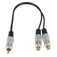 thumbnail image 2 of Gator Cable 1ft RCA Male To 2 RCA Female Y-Splitter Adapter – Gold Plated, Stereo 2 of 5