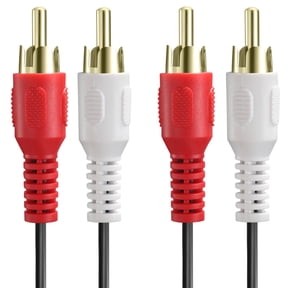 2-RCA Male to 2-RCA Male (6 FT), Fosmon Dual 2 RCA Cable, Stereo Audio 2RCA Cord Male to Male Connector