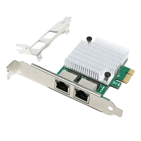 2 RJ45 Port PCIe X1 Dual Gigabit Realtek 8111F+ ASM1082E Chipset Filter PCI-E Computer Lan Network Card 1000M