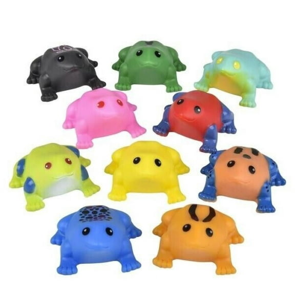2" RUBBER FROGS - 10 Piece Assortment