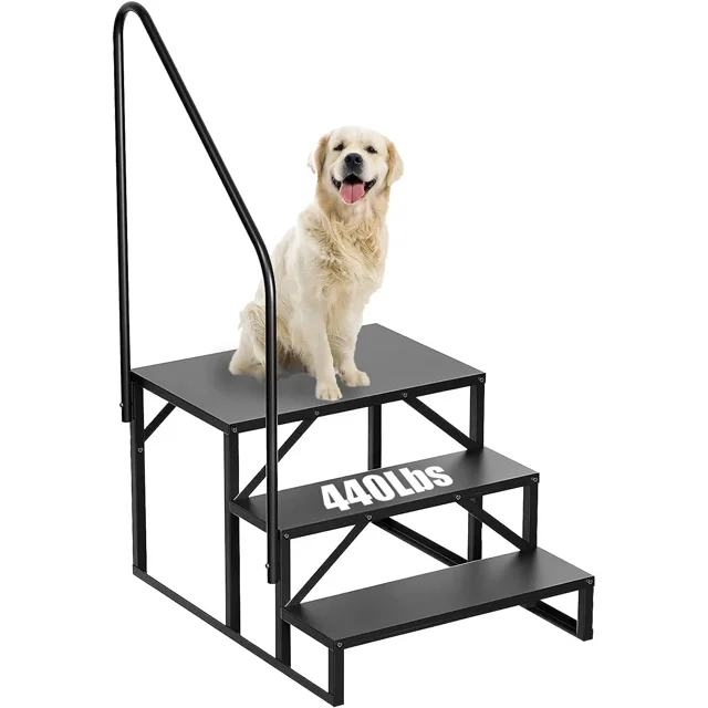 2 RV Steps with Handrail,Portable RV Stairs 3 Step,Hot Tub Steps