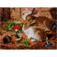 thumbnail image 1 of 2 Rabbits | Rug Making Latch Hooking Kit, 1 of 8
