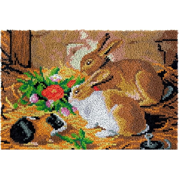 2 Rabbits | Rug Making Latch Hooking Kit