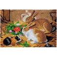 thumbnail image 1 of 2 Rabbits | Rug Making Latch Hooking Kit, 1 of 9