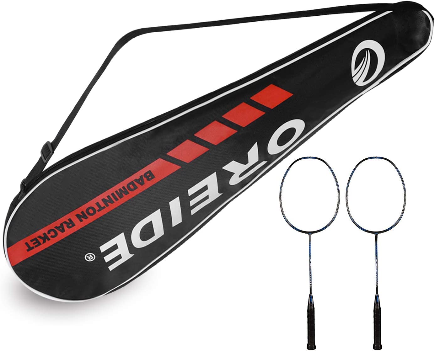 2 Racket Tennis Bag Portable Badminton Racquet Cover Bag Racquetball