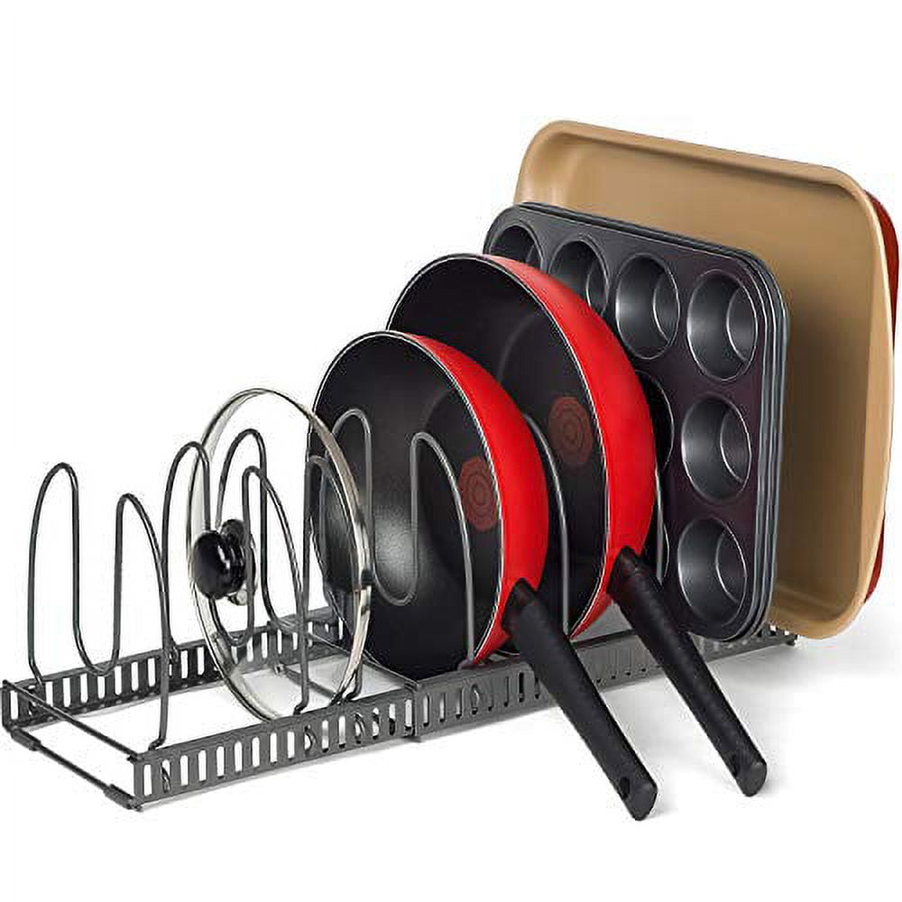 2 Racks with 8 Dividers (8" Large) Pan & Bakeware Rack, Total 8
