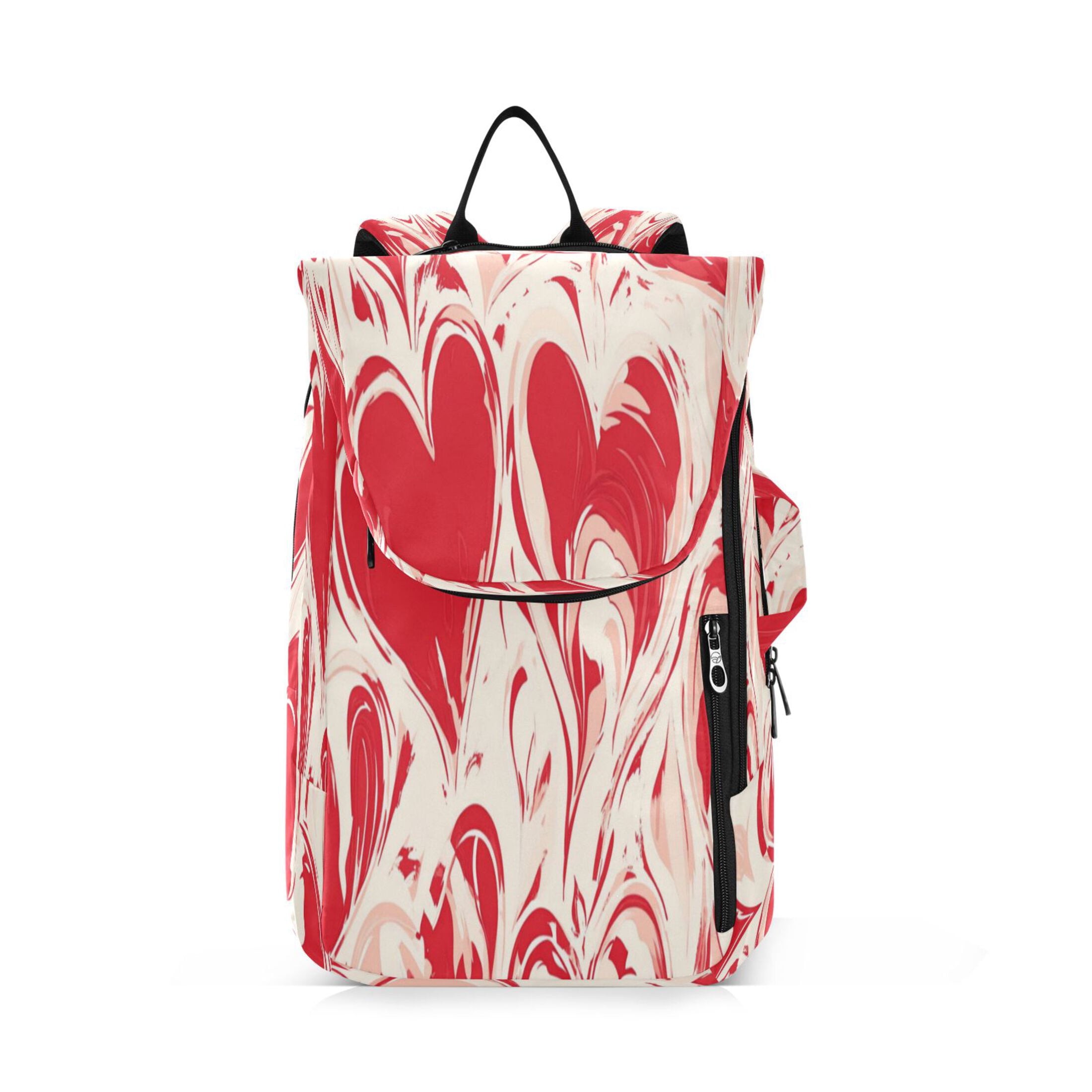 2 Racquet Holder Tennis Backpack Tennis Racket Covers Gym Bags Abstract Red Hearts