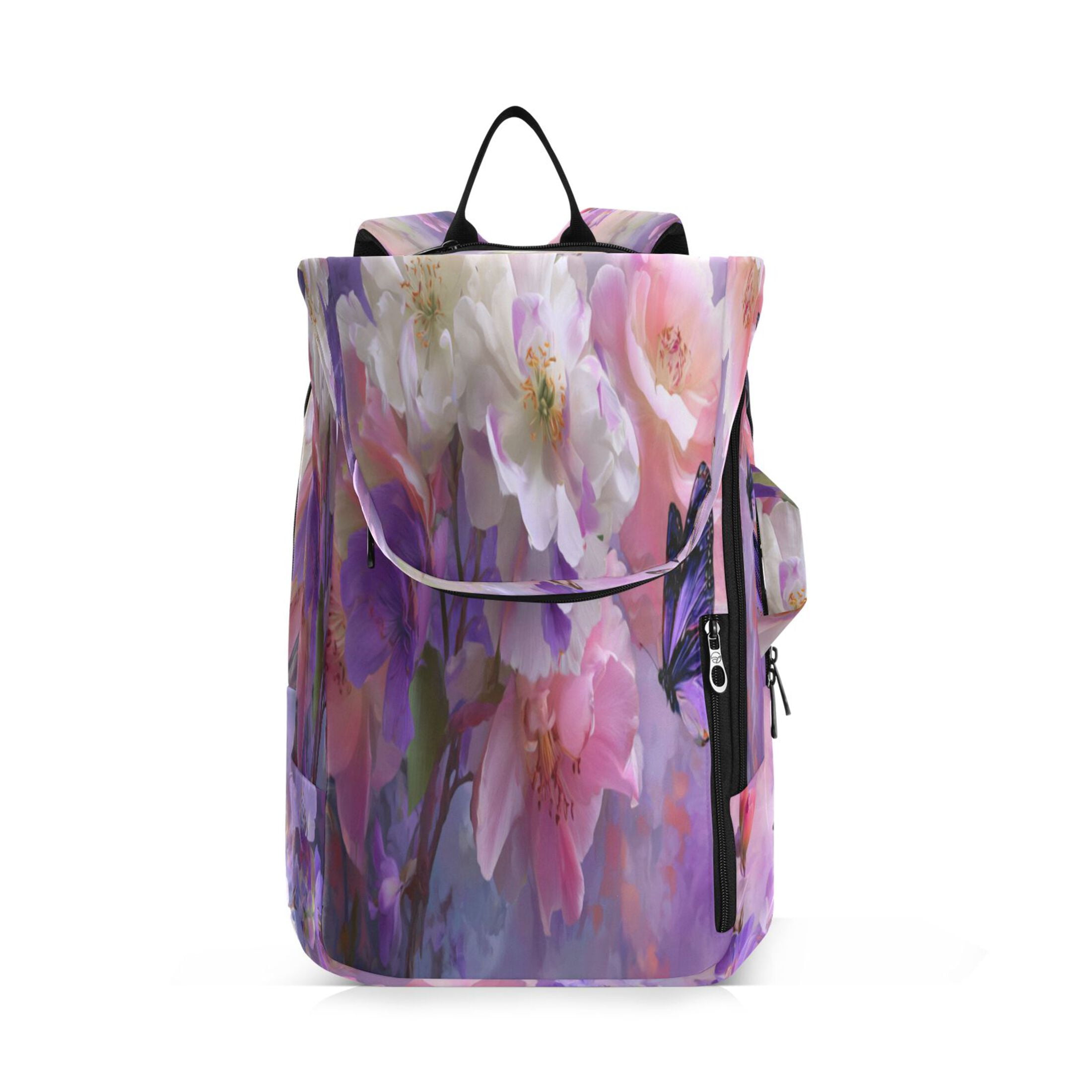 2 Racquet Holder Tennis Backpack Tennis Racket Covers Gym Bags Beautiful Spring Flowers