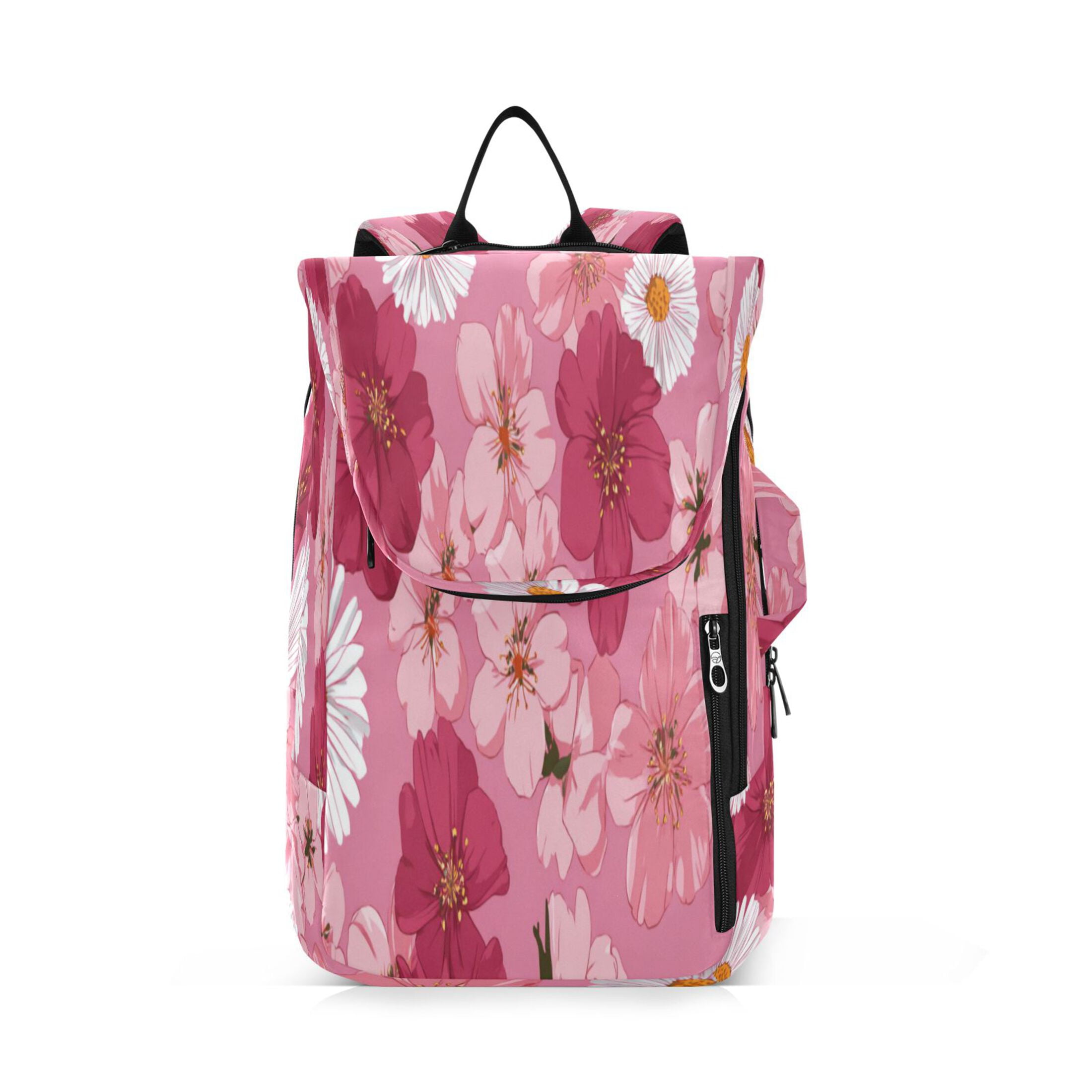 2 Racquet Holder Tennis Backpack Tennis Racket Covers Gym Bags Blooming Cherry Blossoms