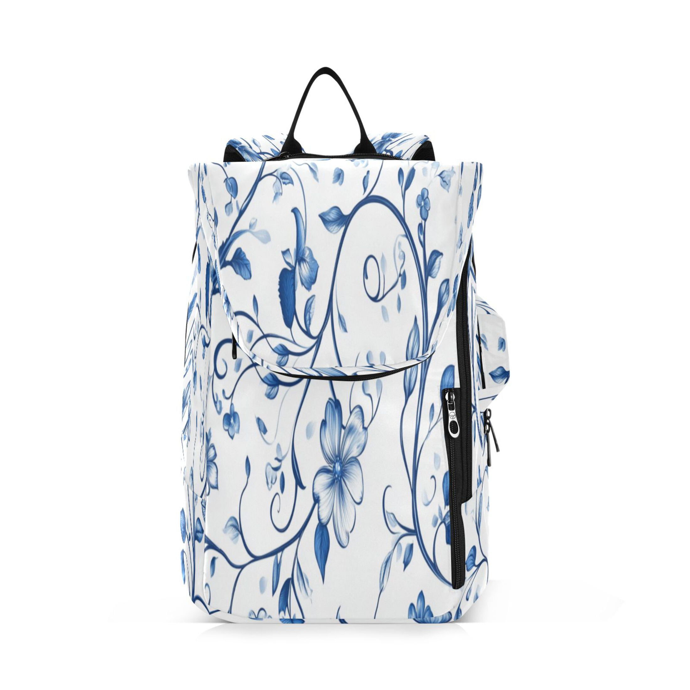 2 Racquet Holder Tennis Backpack Tennis Racket Covers Gym Bags Blue Floral Designs