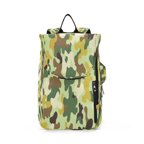 2 Racquet Holder Tennis Backpack Tennis Racket Covers Gym Bags Bright Green Camouflage