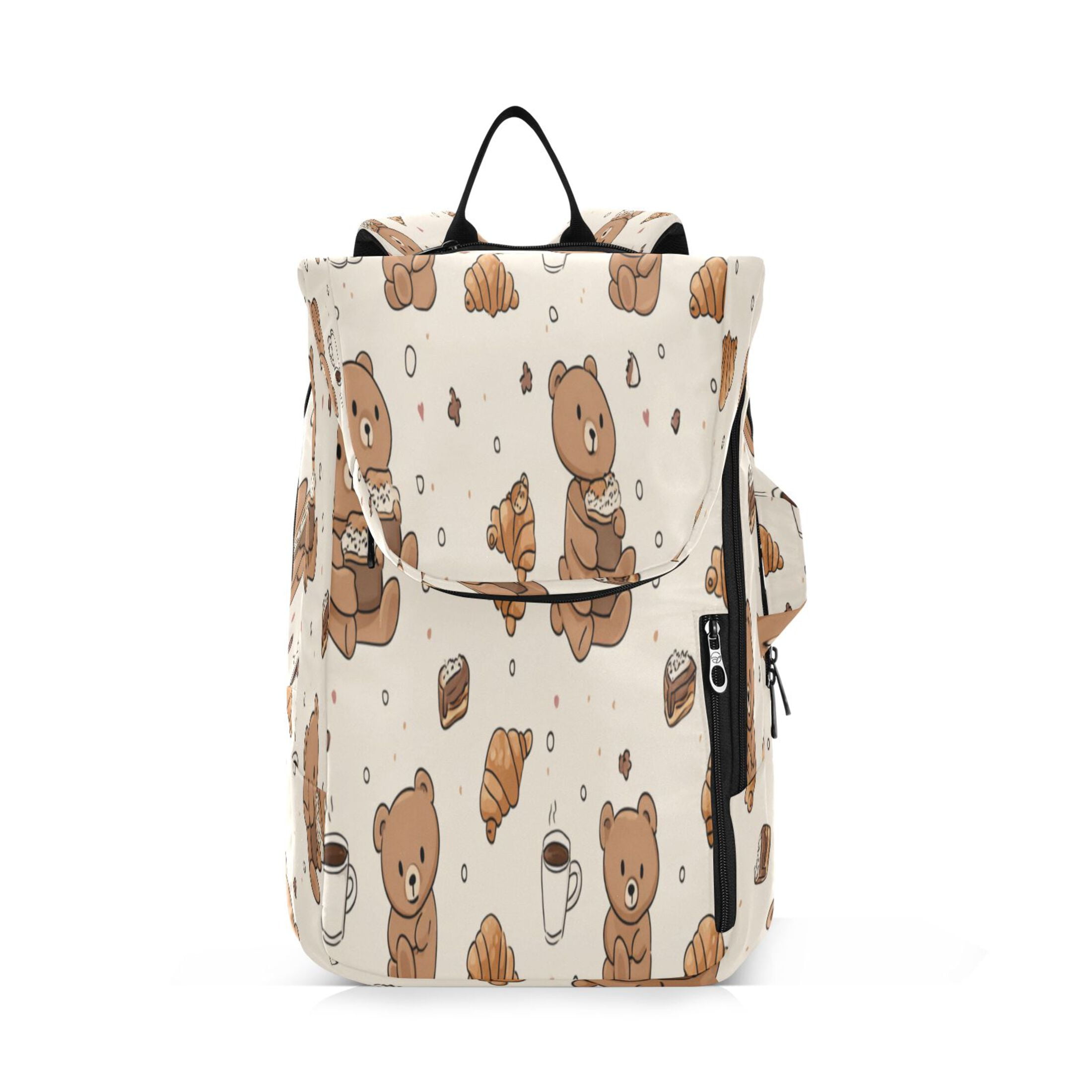 2 Racquet Holder Tennis Backpack Tennis Racket Covers Gym Bags Cute Teddy Bear