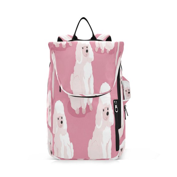 2 Racquet Holder Tennis Backpack Tennis Racket Covers Gym Bags Cute White Dogs