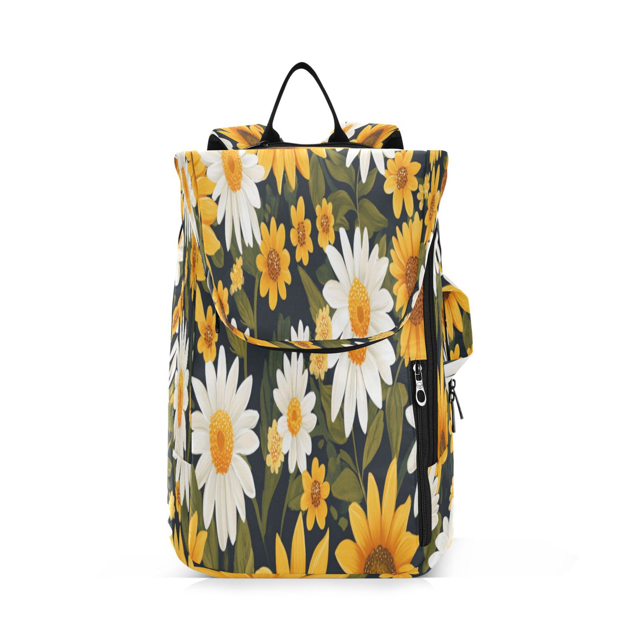 2 Racquet Holder Tennis Backpack Tennis Racket Covers Gym Bags Daisy Sunflowers
