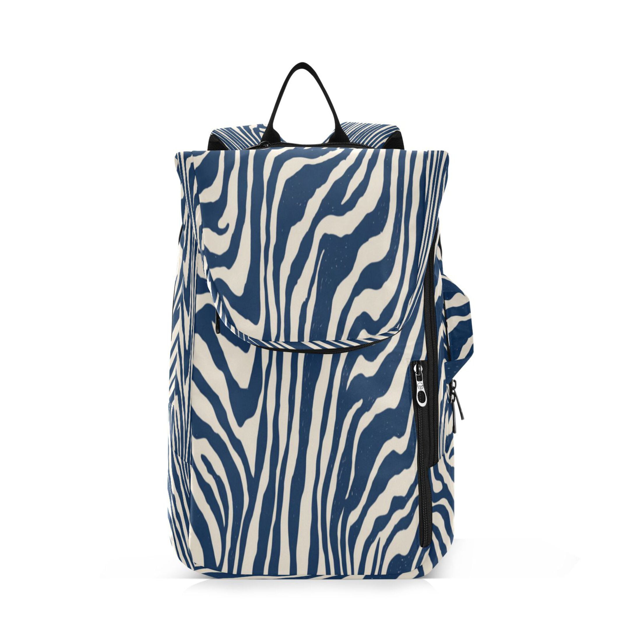 2 Racquet Holder Tennis Backpack Tennis Racket Covers Gym Bags Digital Blue Zebra Stripes