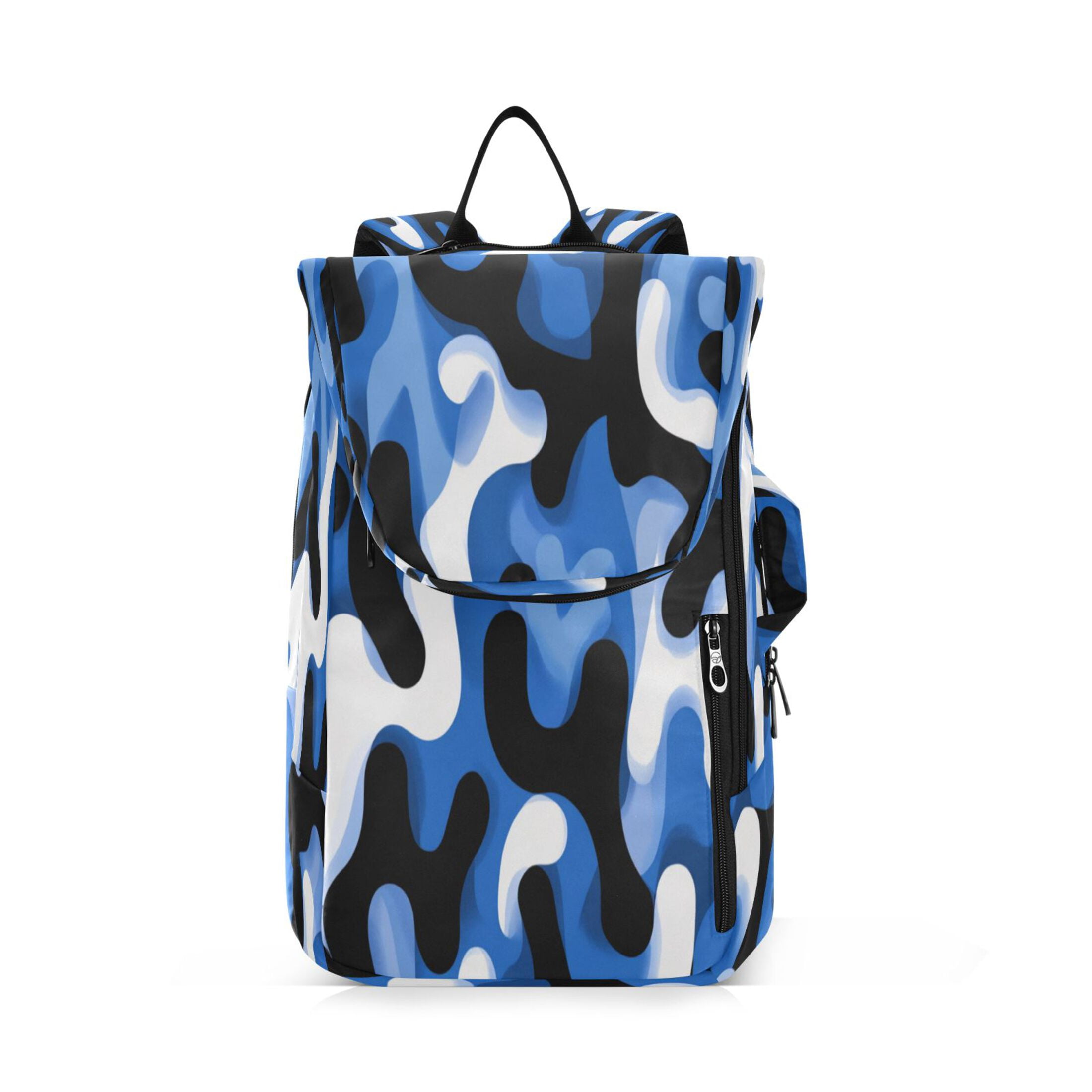 2 Racquet Holder Tennis Backpack Tennis Racket Covers Gym Bags Digital Blue and Black