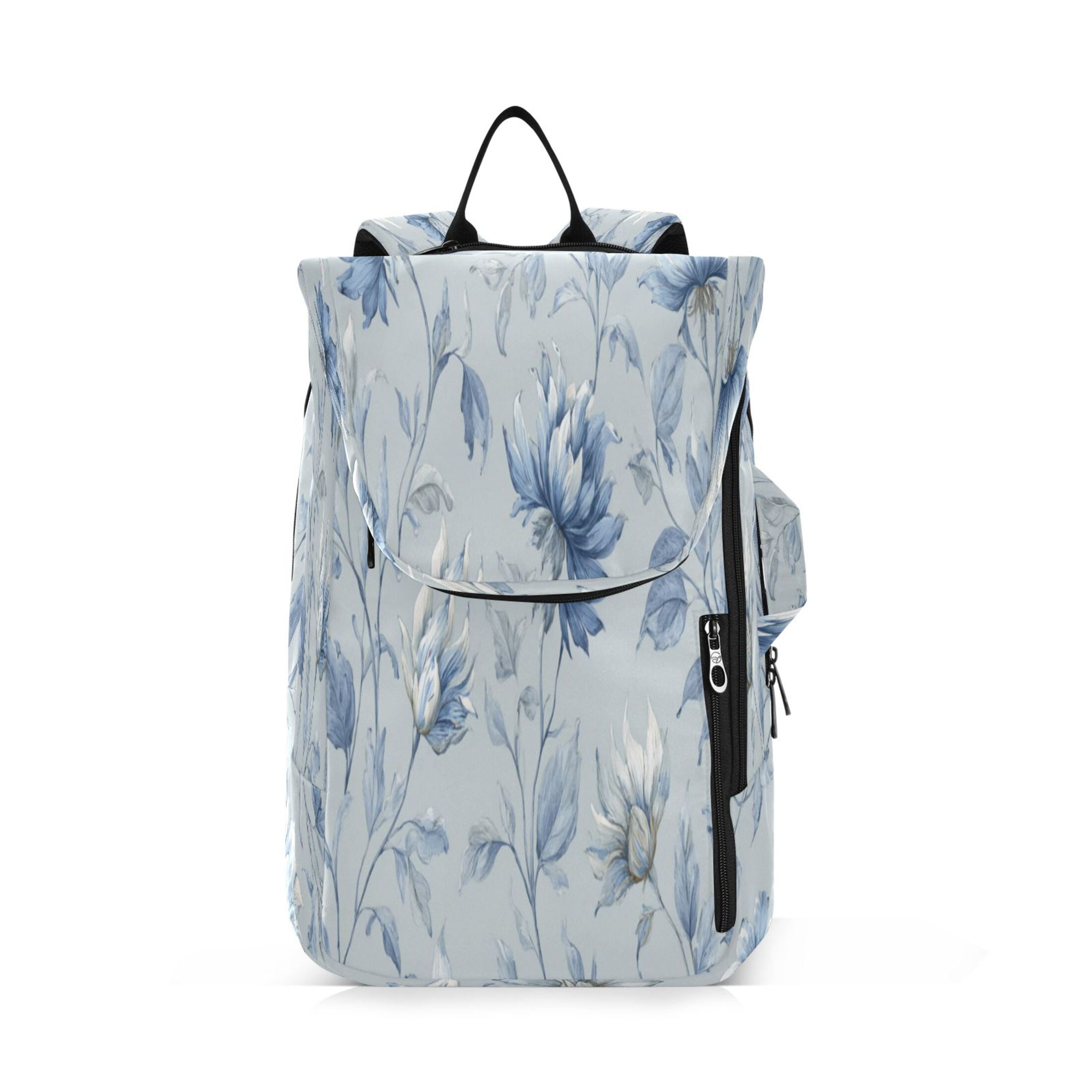 2 Racquet Holder Tennis Backpack Tennis Racket Covers Gym Bags Exquisite Blue Peony Design