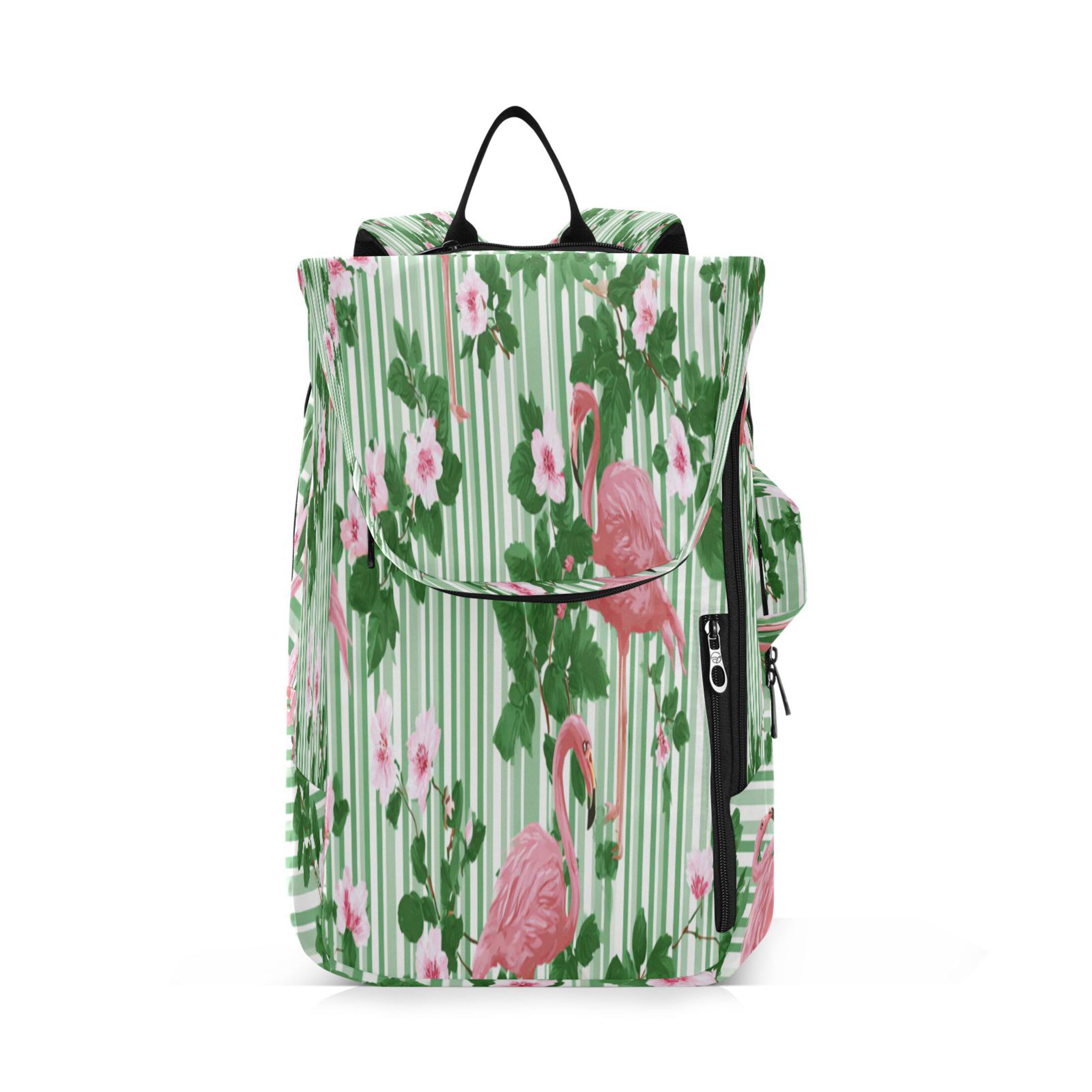 2 Racquet Holder Tennis Backpack Tennis Racket Covers Gym Bags Flamingos at Rest