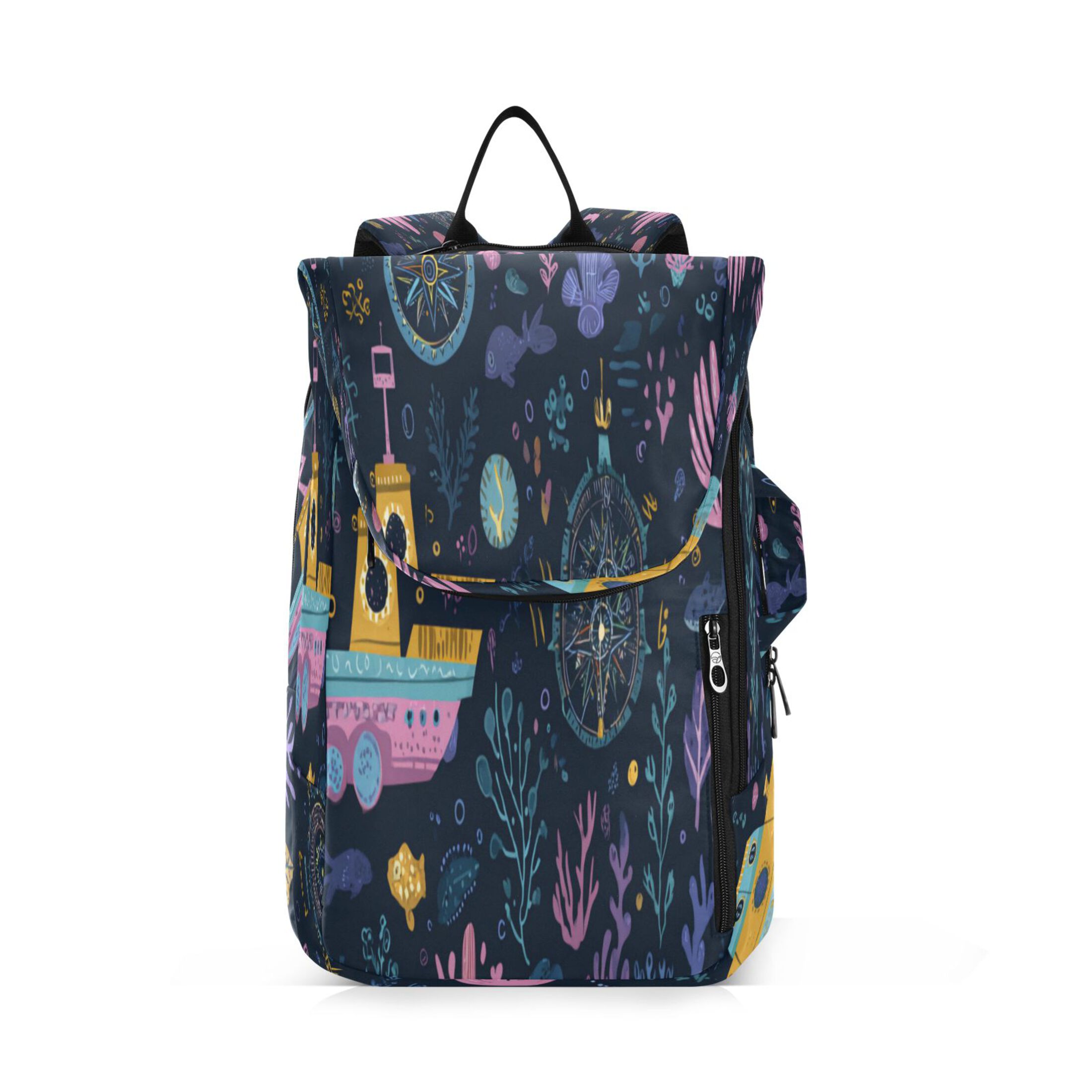 2 Racquet Holder Tennis Backpack Tennis Racket Covers Gym Bags Interesting Underwater Paradise