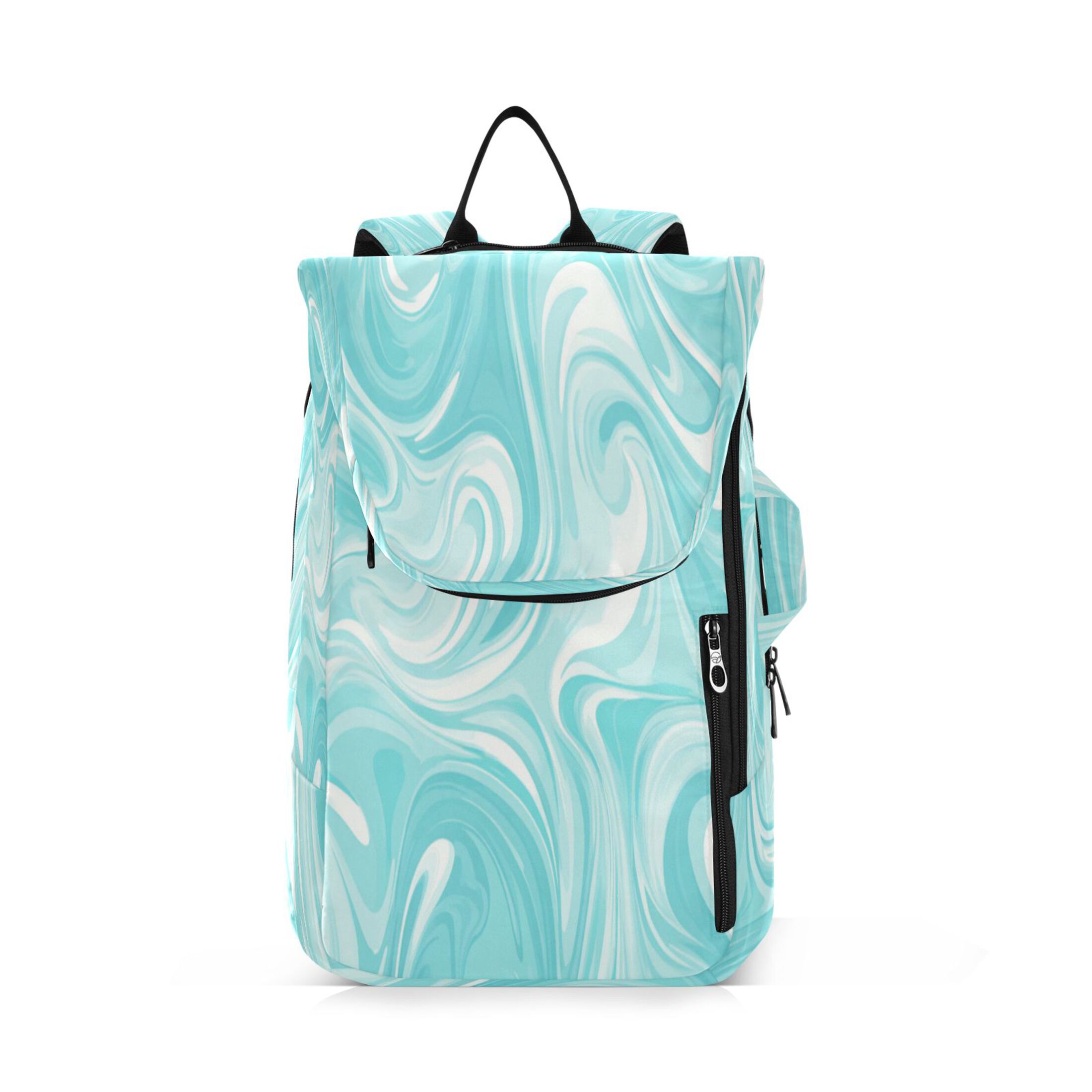 2 Racquet Holder Tennis Backpack Tennis Racket Covers Gym Bags Light Blue Smooth Lines