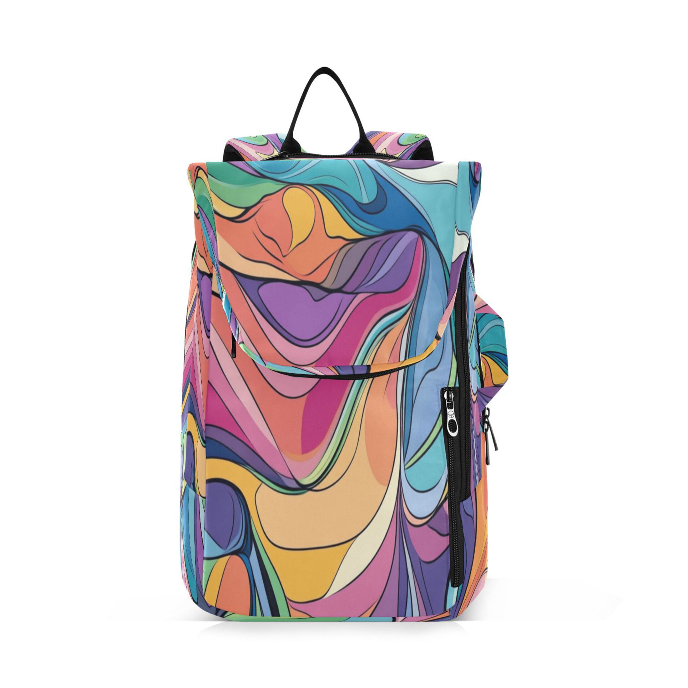 2 Racquet Holder Tennis Backpack Tennis Racket Covers Gym Bags Pastel Color Lines