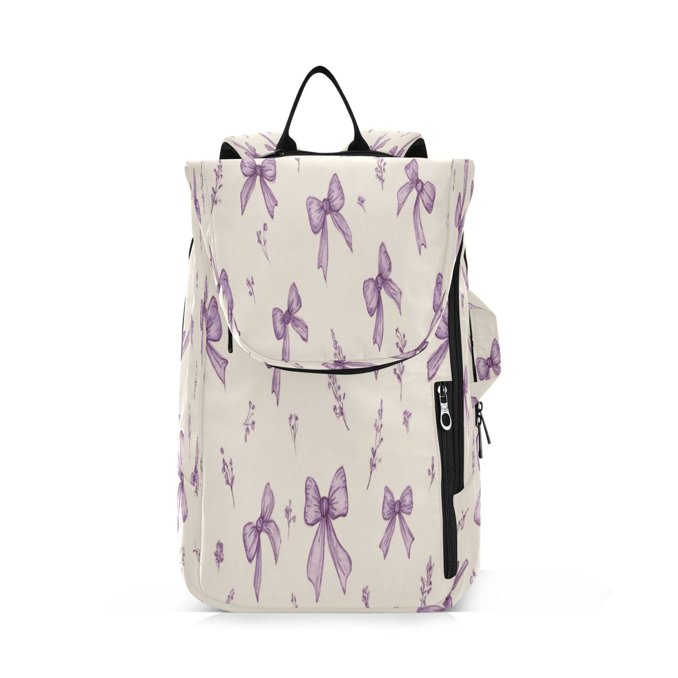 2 Racquet Holder Tennis Backpack Tennis Racket Covers Gym Bags Pastel Lavender Bows