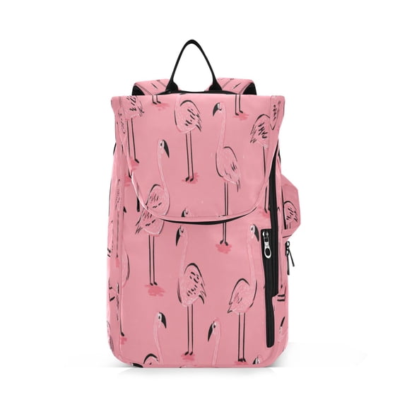 2 Racquet Holder Tennis Backpack Tennis Racket Covers Gym Bags Pink Cute Flamingos