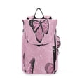 thumbnail image 1 of 2 Racquet Holder Tennis Backpack Tennis Racket Covers Gym Bags Pink Sequin Butterfly, 1 of 8