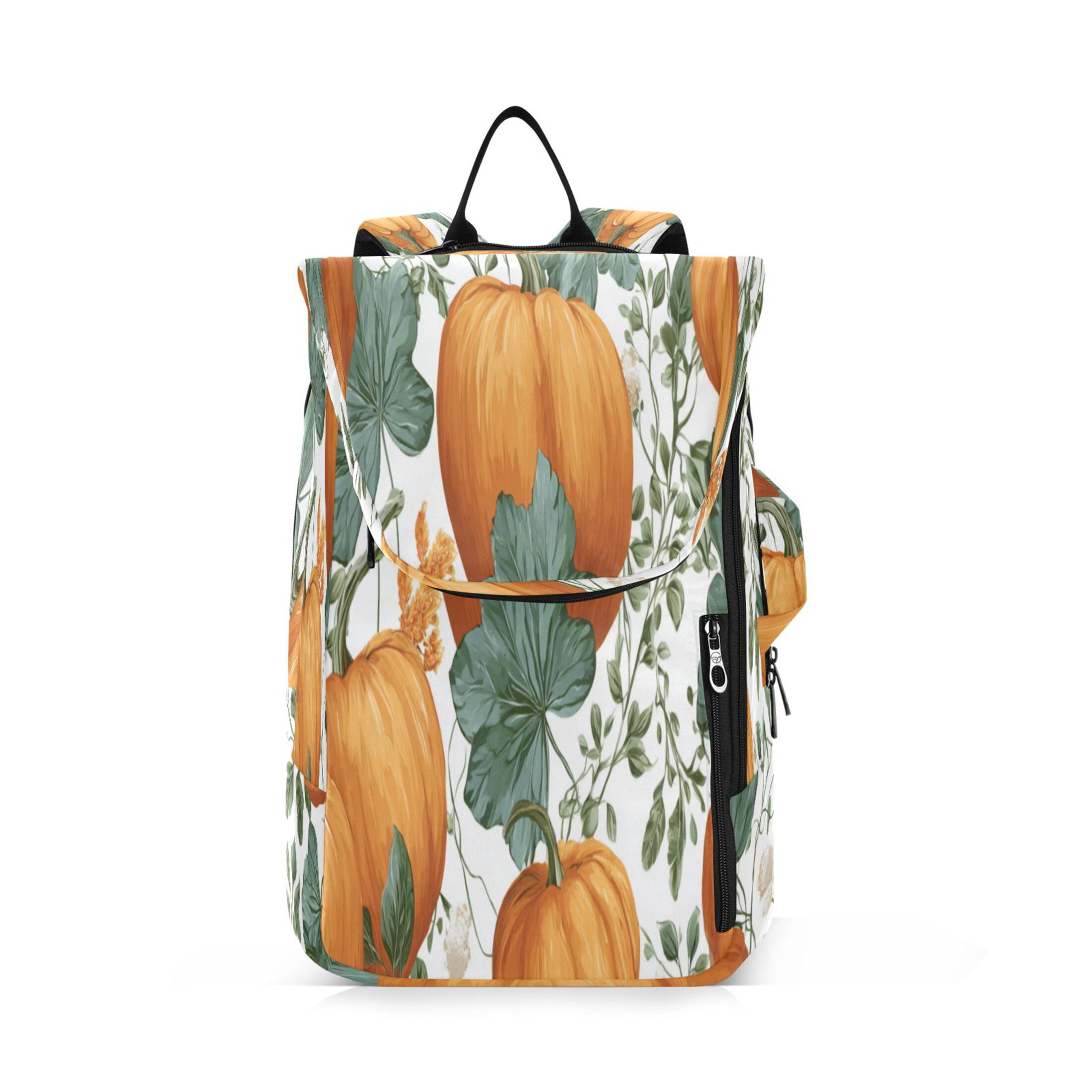 2 Racquet Holder Tennis Backpack Tennis Racket Covers Gym Bags Pumpkins and Leaves