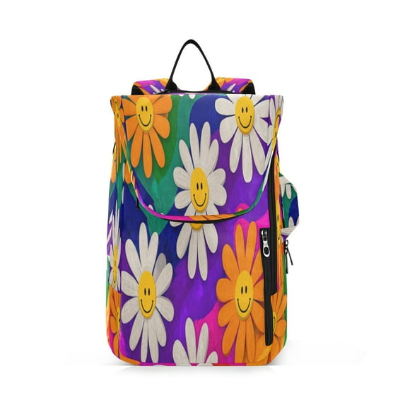 2 Racquet Holder Tennis Backpack Tennis Racket Covers Gym Bags Rainbow Daisy Flowers