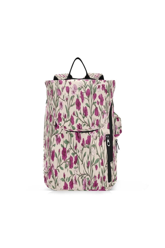 2 Racquet Holder Tennis Backpack Tennis Racket Covers Gym Bags Red-pink Magenta Flowers