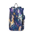 thumbnail image 1 of 2 Racquet Holder Tennis Backpack Tennis Racket Covers Gym Bags Whimsical Unicorns, 1 of 8