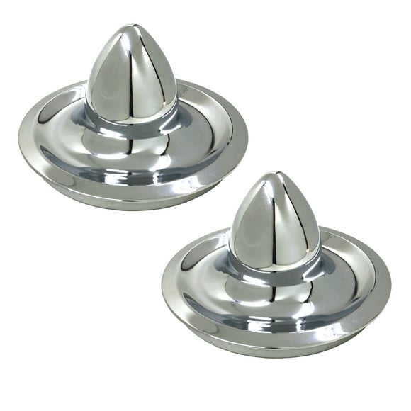 2 Rally Wheel 7.5 " inch Smoothie Bullet Center Caps 8 " inch Outside Diameter