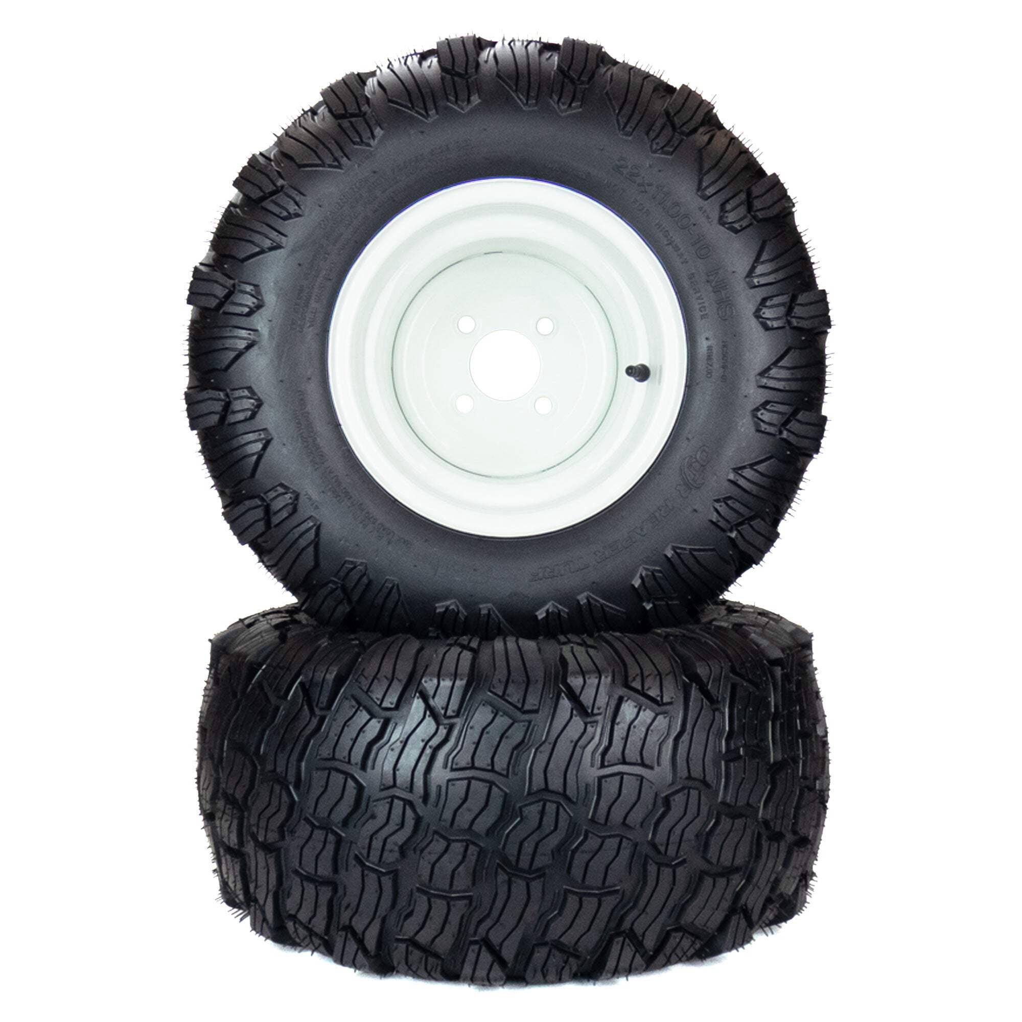 (2) Reaper Turf Tire Assemblies 22x11.00-10 Fits Exmark Radius E Series ...