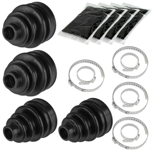 2 Rear Axle Inner Outer CV Boot Kit for Yamaha Grizzly 660 YFM660F 4X4 20022008