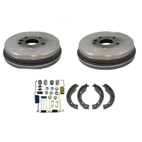 (2) Rear Brake Drums Shoes Kit For 2001-2002 Toyota Rav 4