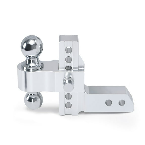 2'' Receiver 6'' Drop/Rise Adjustable Trailer Tow Hitch Dual Ball W/Lock 10000lb ,Universal Fit