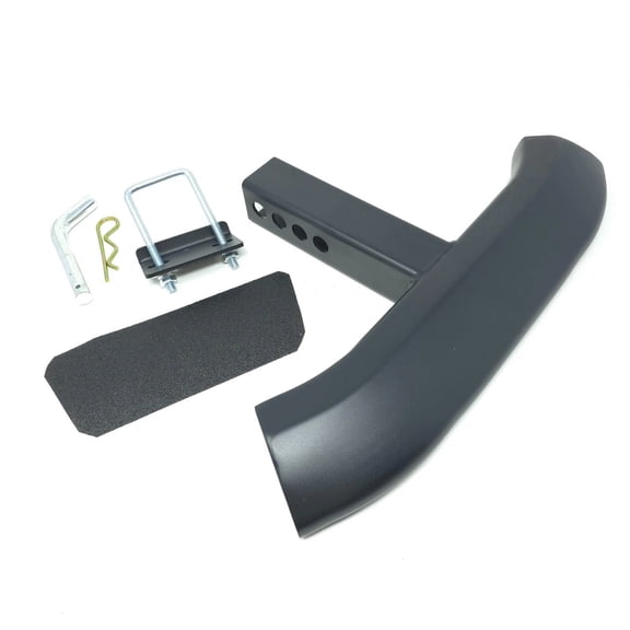 For 2" Receiver Truck Heavy Duty Steel Tow Hitch Step Bar Guard 18" Black Slant Universal Tow Hitch Trailer Hitch Step Bar Fits on any standard 2" receiver hitch