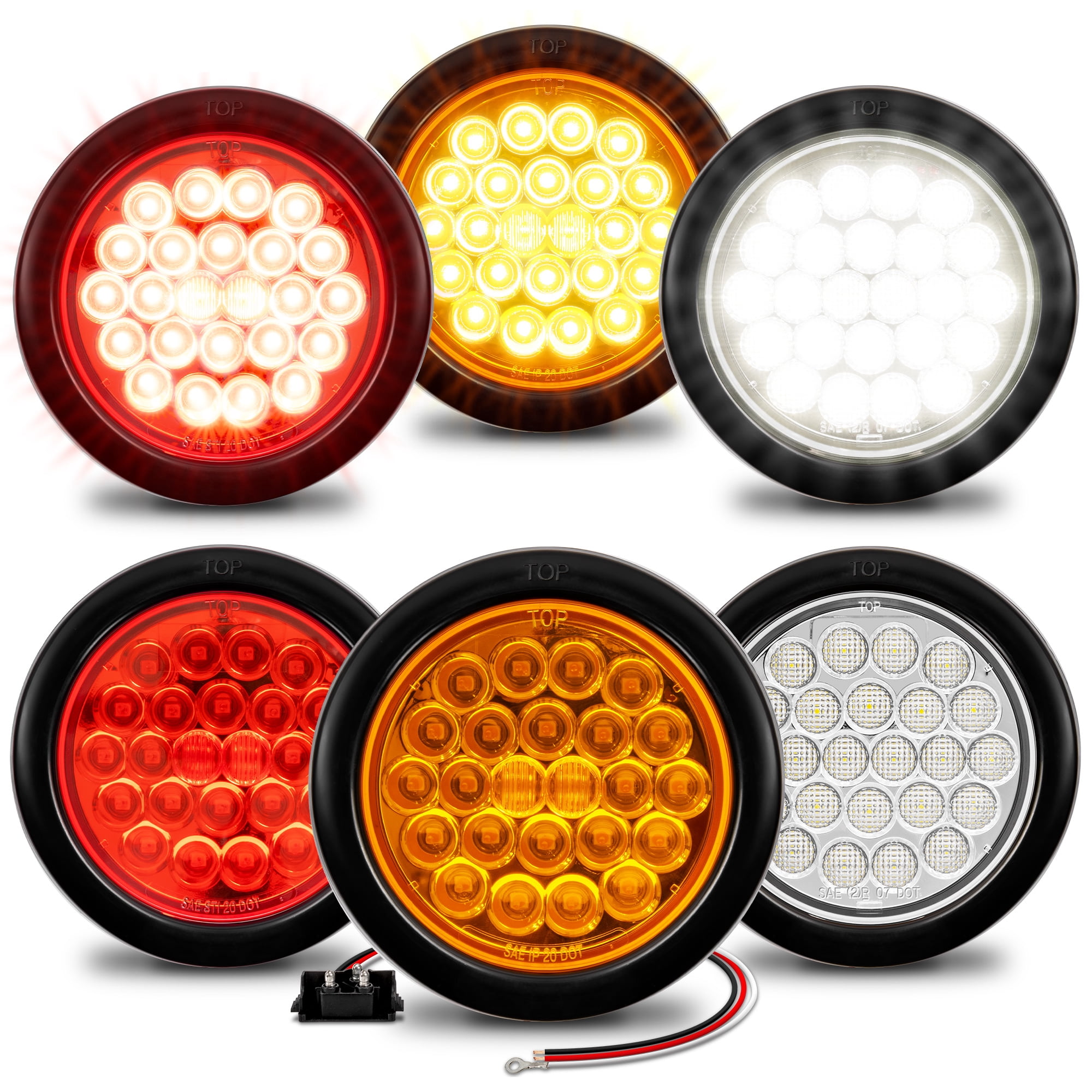 : Oyviny 24LEDs Super Bright 4 Inch Round Reverse Back Up... : Oyviny 24LEDs Super Bright 4 Inch Round Reverse Back Up...