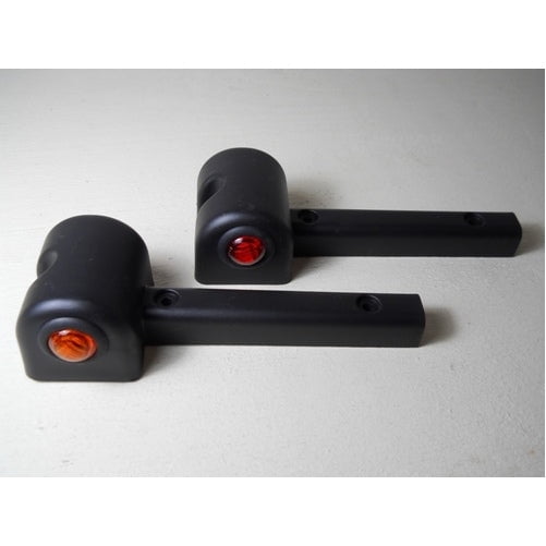 (2) Red Amber 3/4" LED Side Marker Clearance Trailer Fender Lights