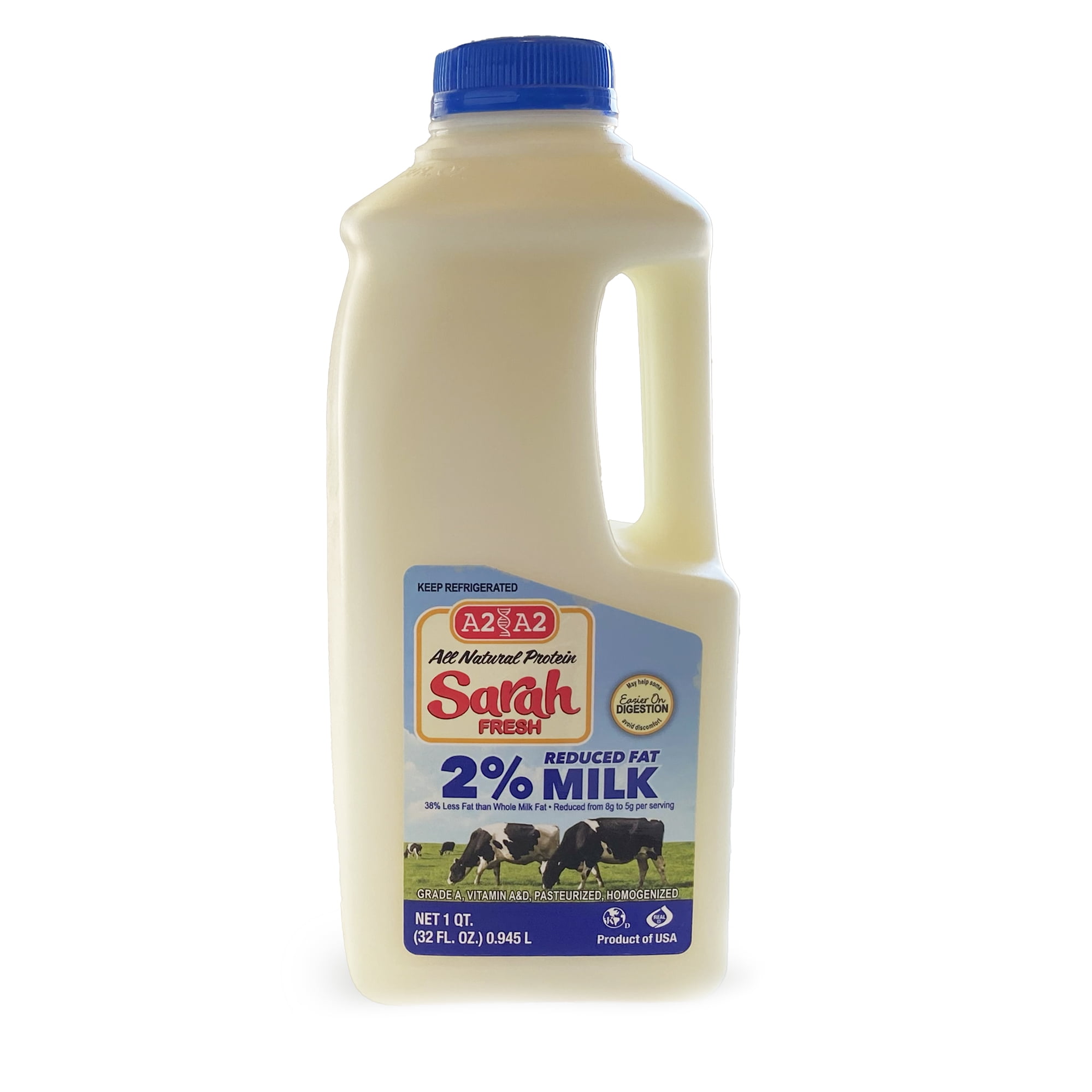 2% Reduced Fat A2/A2 Milk Quart