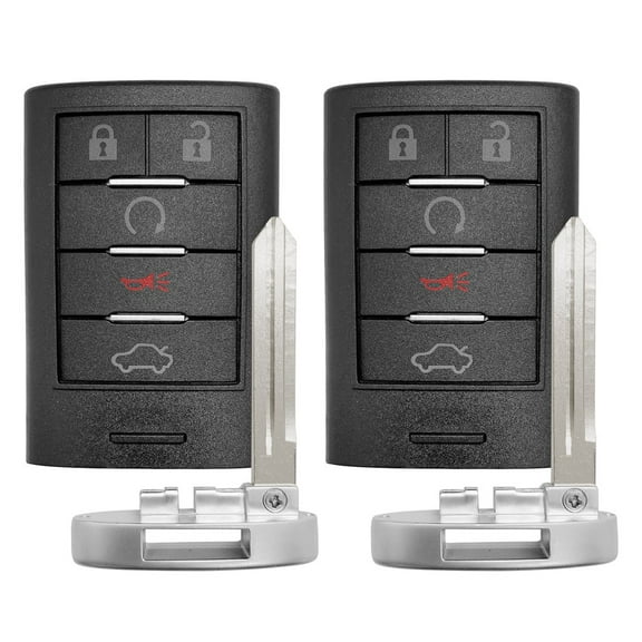 2 Remote Car Key Fob Transmitter for Cadillac CTS STS M3N5WY7777A