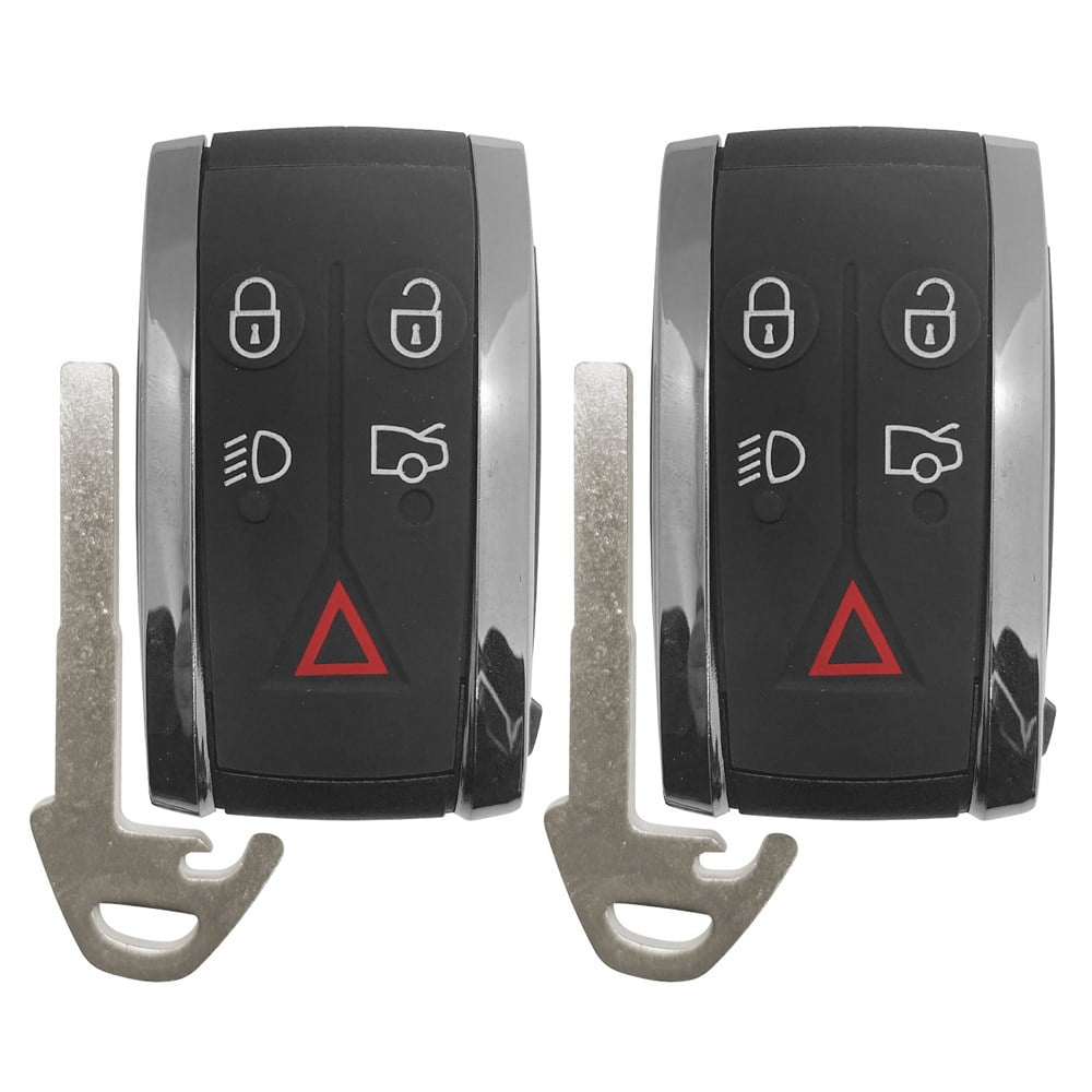 2 Remote Key Fob For Jaguar XF XFR XK XKR KR55WK49244 PCF7953A 315MHz
