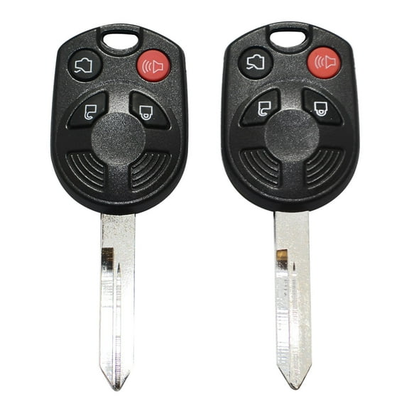 2 Remote Key For Ford 40 Bit Head Keyless Entry Transmitter Uncut Blade 4 Button OUCD6000022
