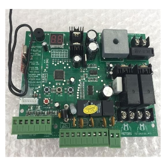 2 Remote controls Swing Gate Opener motor Controller circuit card board 24V DC motor only control board ,Long Lasting