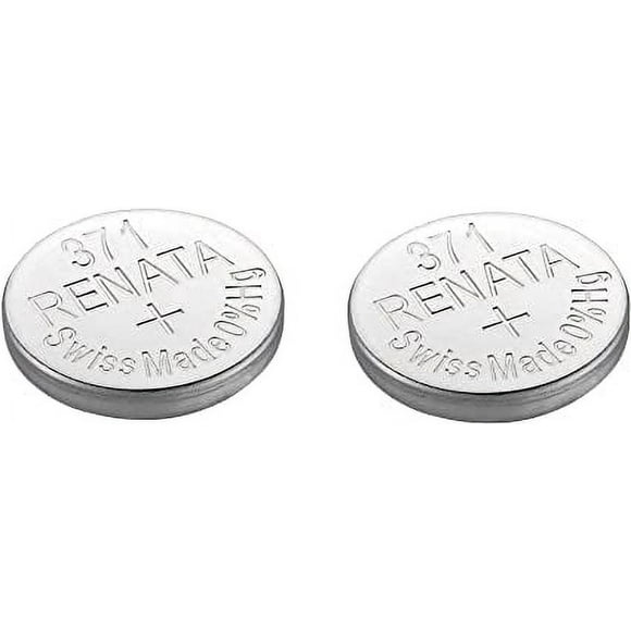 2 Renata 371 SR920SW Silver Oxide Zero Mercury Electronic Batteries
