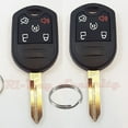 thumbnail image 1 of 2 Replacement Cases Shells For Ford Remote Key Keyless Entry Alarm Key 5 Buttons, 1 of 8