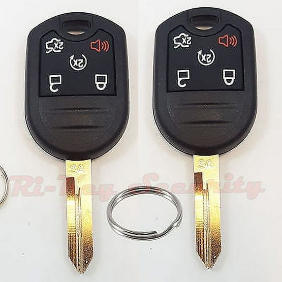 2 Replacement Cases Shells For Ford Remote Key Keyless Entry Alarm Key 5 Buttons