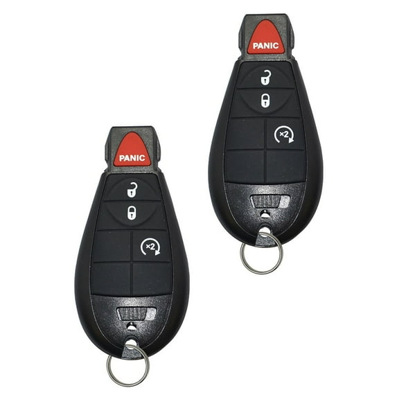 2 Replacement FOR Remote Start Fobik Key Keyless Fob Transmitter 4 BTN Dodge Jeep IYZ-C01C M3N5WY783X 433MHZ 46