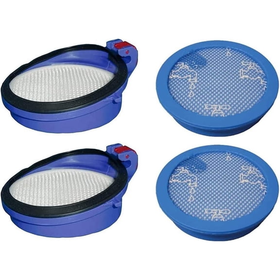 2 Replacement Filter Kits Designed To Fit Dy*son DC24 Animal, DC24 Multi-Floor the Ball Filter Kit, Includes 2 Washable and 2 Hepa Filters